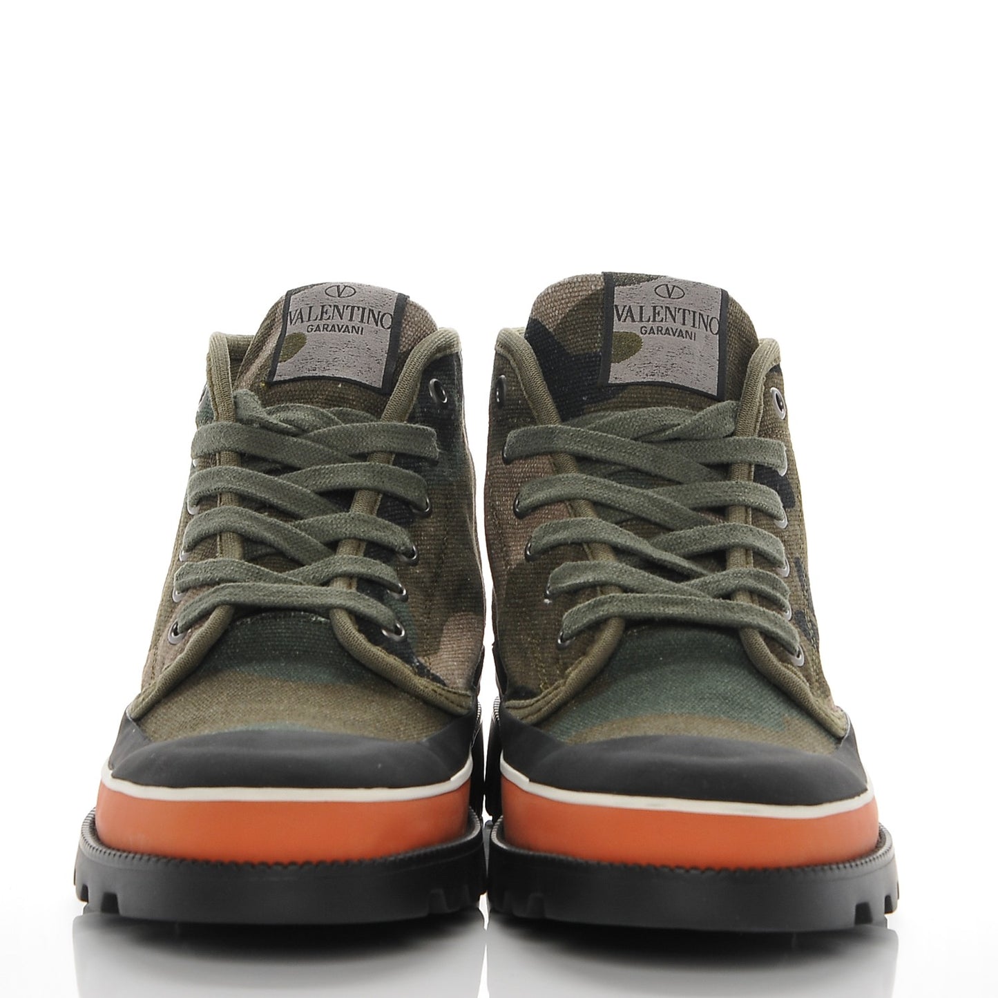 Canvas Camouflage Sneaker Boots 37 Army Green