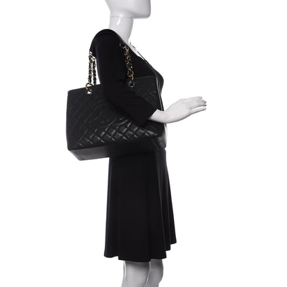 Chanel Caviar Quilted Grand Shopping Tote GST Black 2 of 11