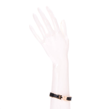 Hermes Enamel Narrow Clic Clac H Bracelet GM Black 2 of 5
