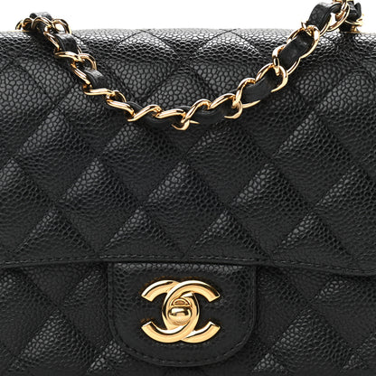 Chanel Caviar Quilted Mini Square Flap Black 10 of 12
