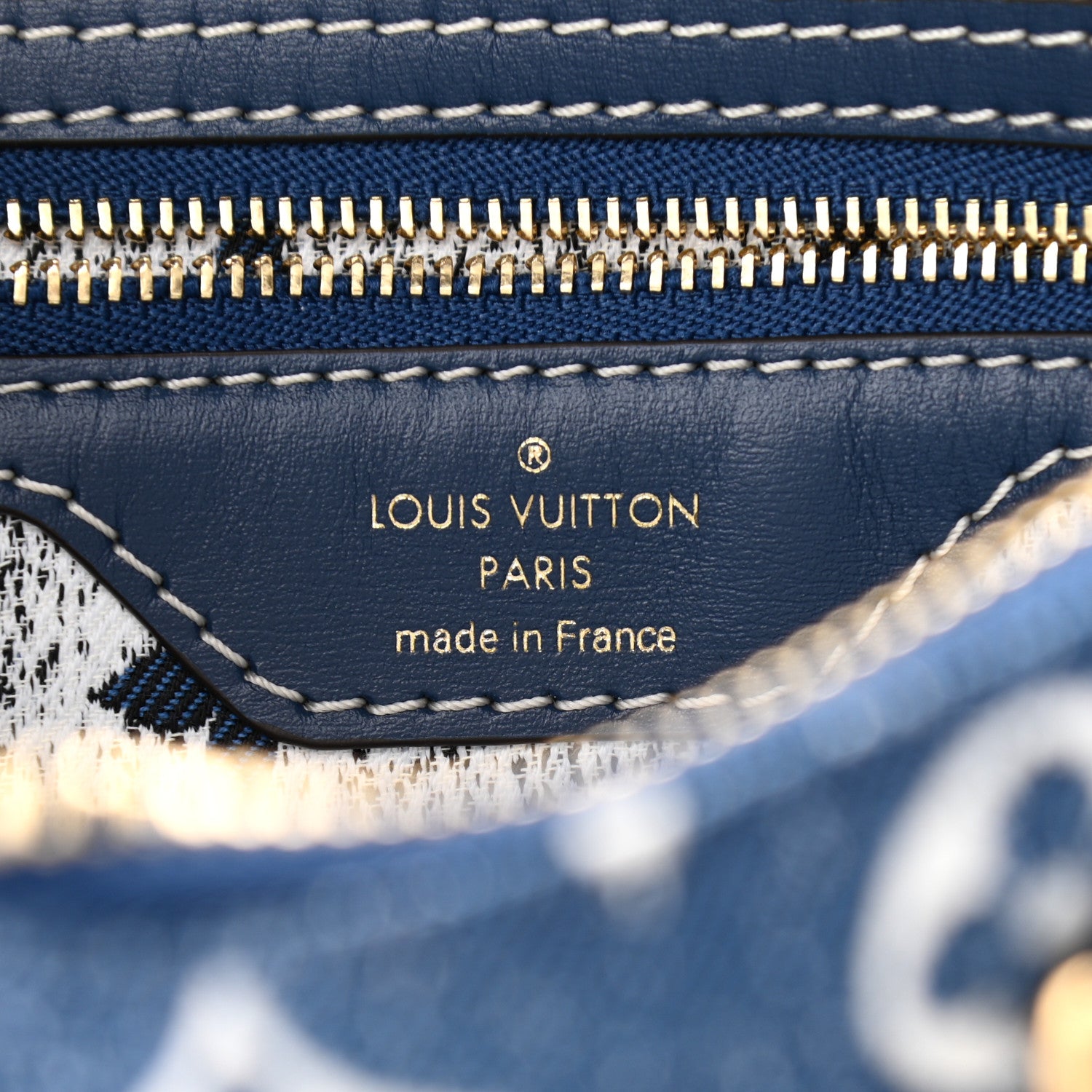 Louis Vuitton Monogram Jacquard Denim Speedy Bandouliere 25 Bleu 6 of 9