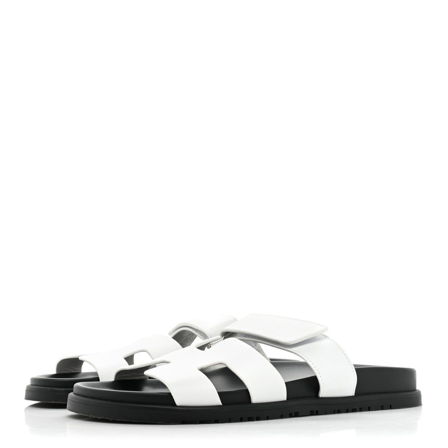 Calfskin Womens Chypre Sandals 41 White