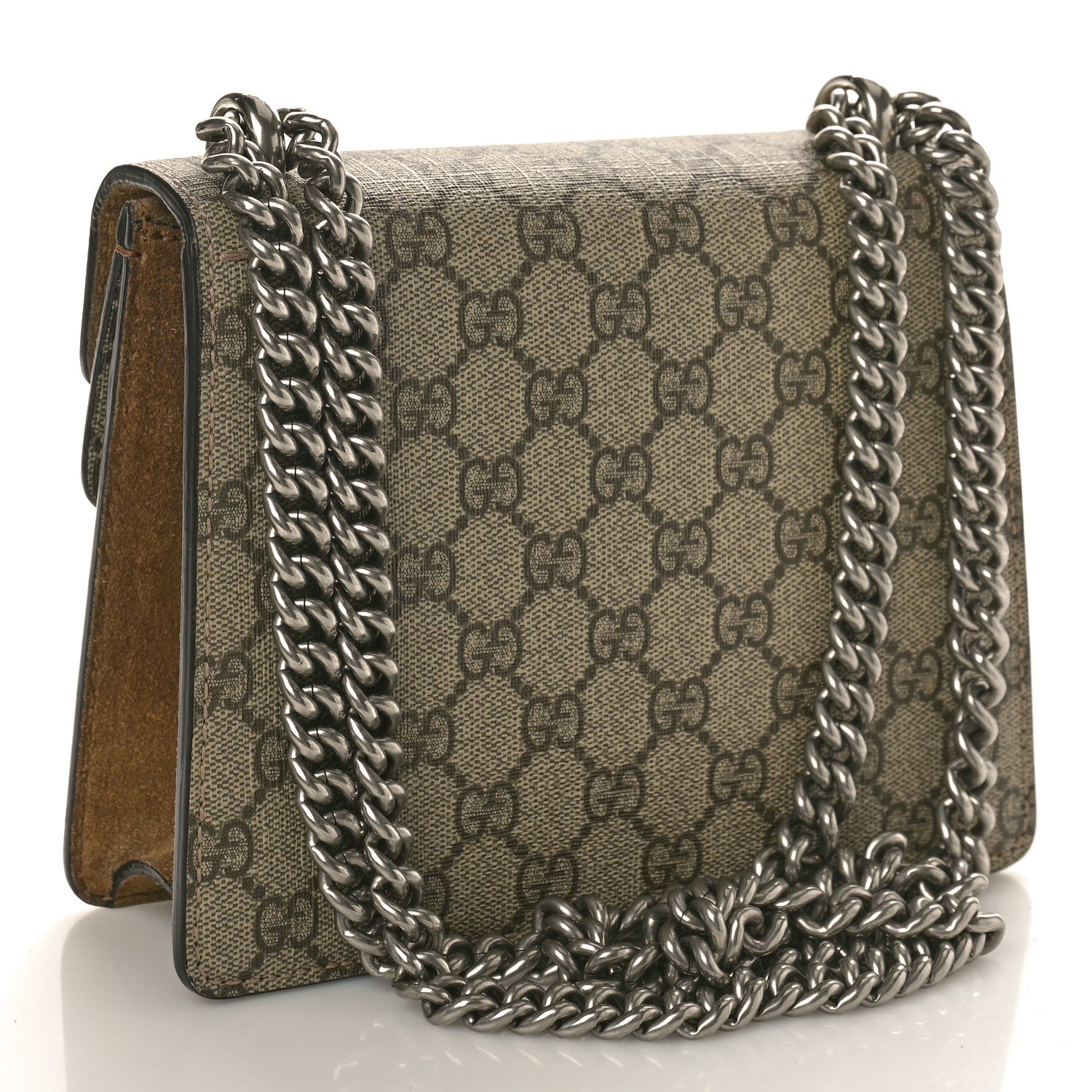 Gucci GG Supreme Monogram Mini Dionysus Shoulder Bag Taupe 2 of 11