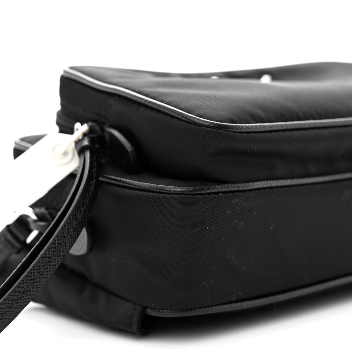 Re-Nylon Saffiano Belt Bag L Black