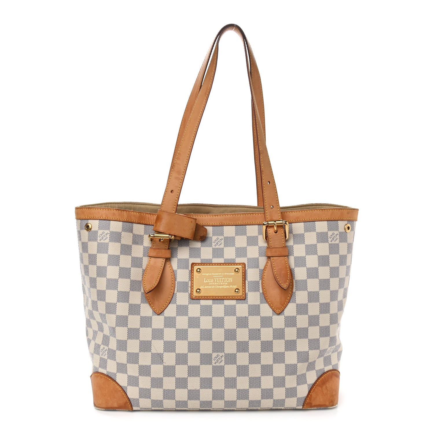 Louis Vuitton Damier Azur Hampstead MM 1 of 18