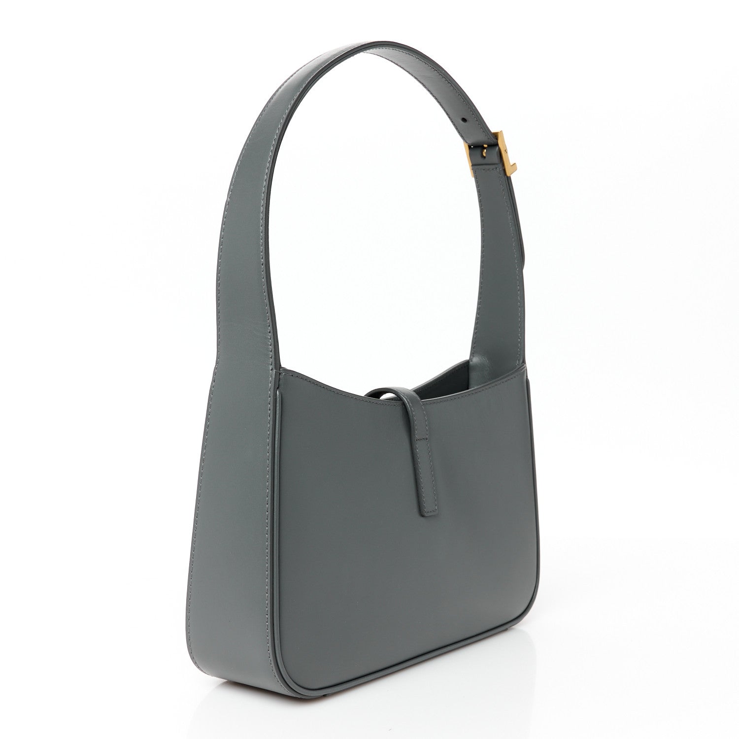 Saint Laurent Smooth Calfskin Le 5 A 7 Hobo Storm 3 of 10