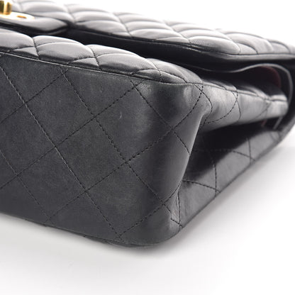Chanel Lambskin Quilted Jumbo Double Flap Black 14 of 18