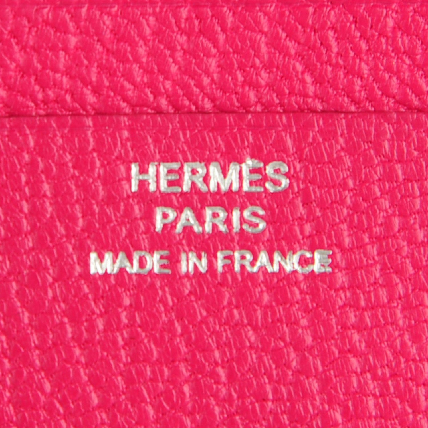 Hermes Chevre Mysore Tri Fold Bearn Wallet Rose Shocking 6 of 7