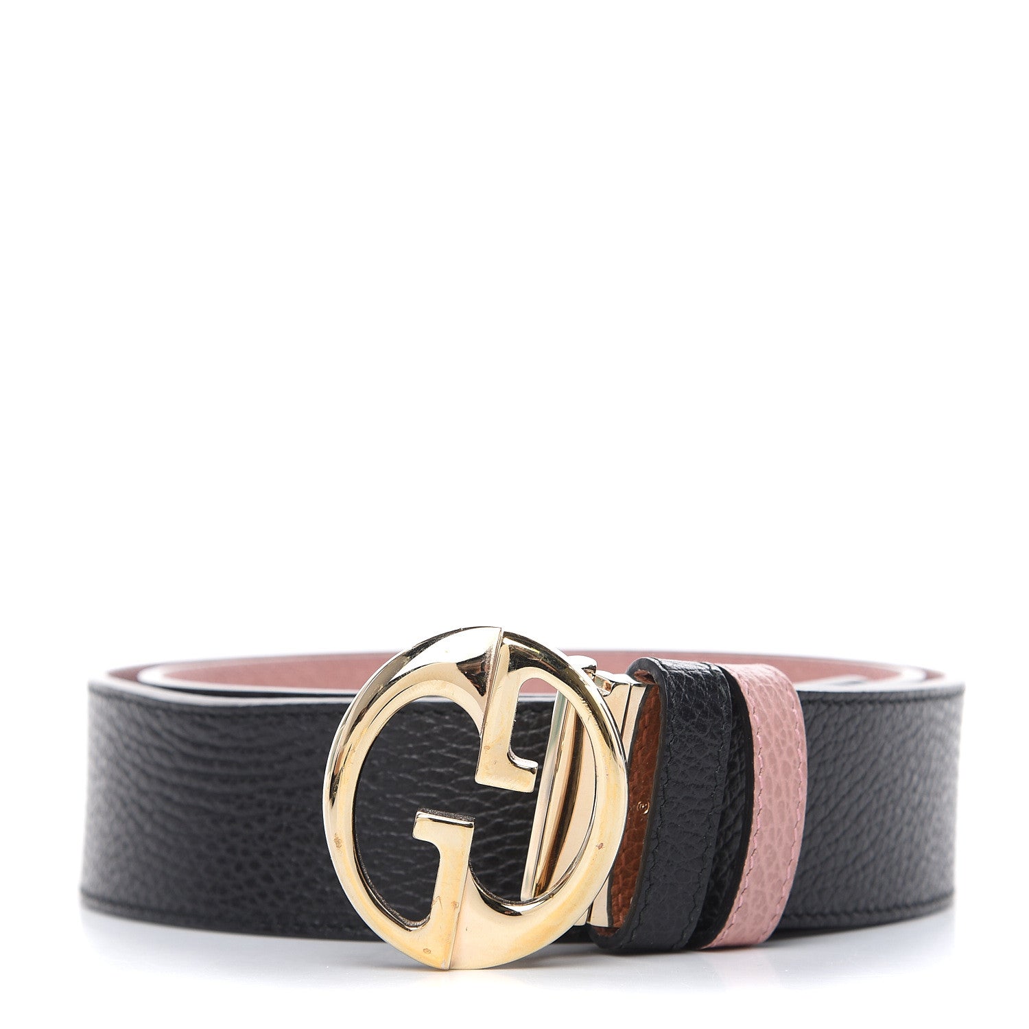 Gucci Calfskin 1973 Reversible Belt 90 36 Black Pink 1 of 6