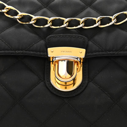 Prada Nylon Tessuto Impuntu Quilted Flap Black 8 of 13