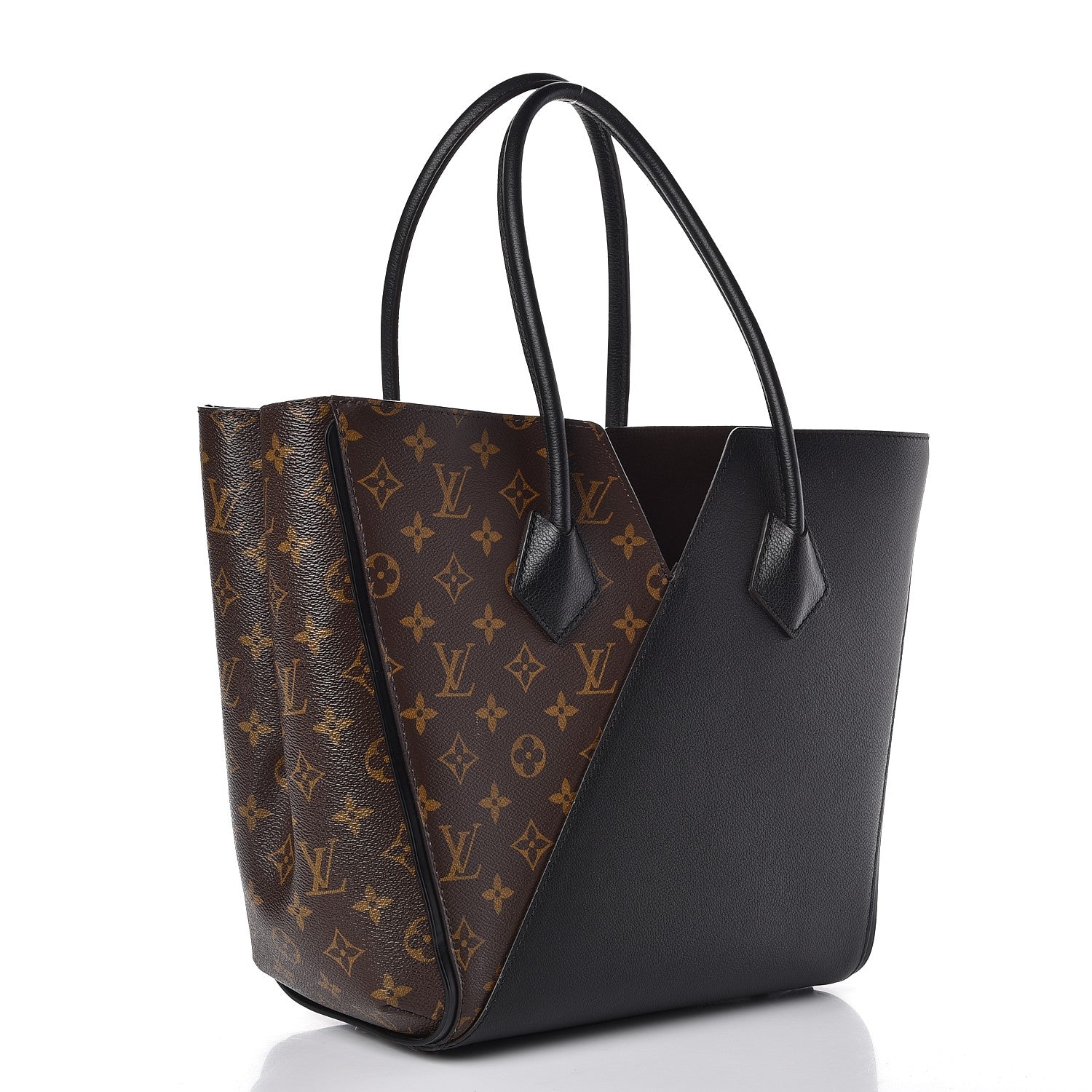 Louis Vuitton Calfskin Monogram Kimono Tote Black 3 of 7