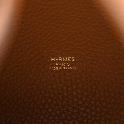 Hermes Taurillon Clemence Picotin Lock 26 GM Gold 6 of 10