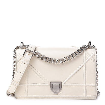 Christian Dior Calfskin Small Diorama Flap Bag Off White 1 of 10