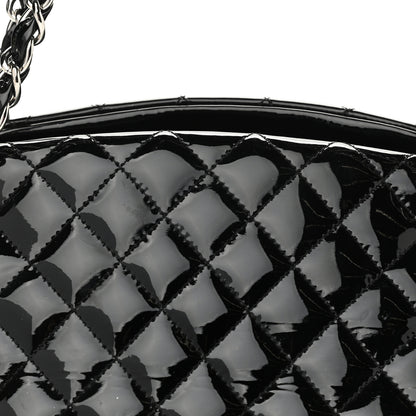 Chanel Patent Quilted Medium Just Mademoiselle Black 8 of 11