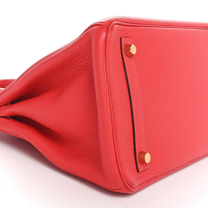 Hermes Togo Birkin 30 Rouge Pivoine 9 of 10