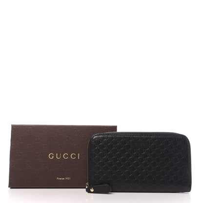 Gucci Microguccissima Zip Around Wallet Black 10 of 10