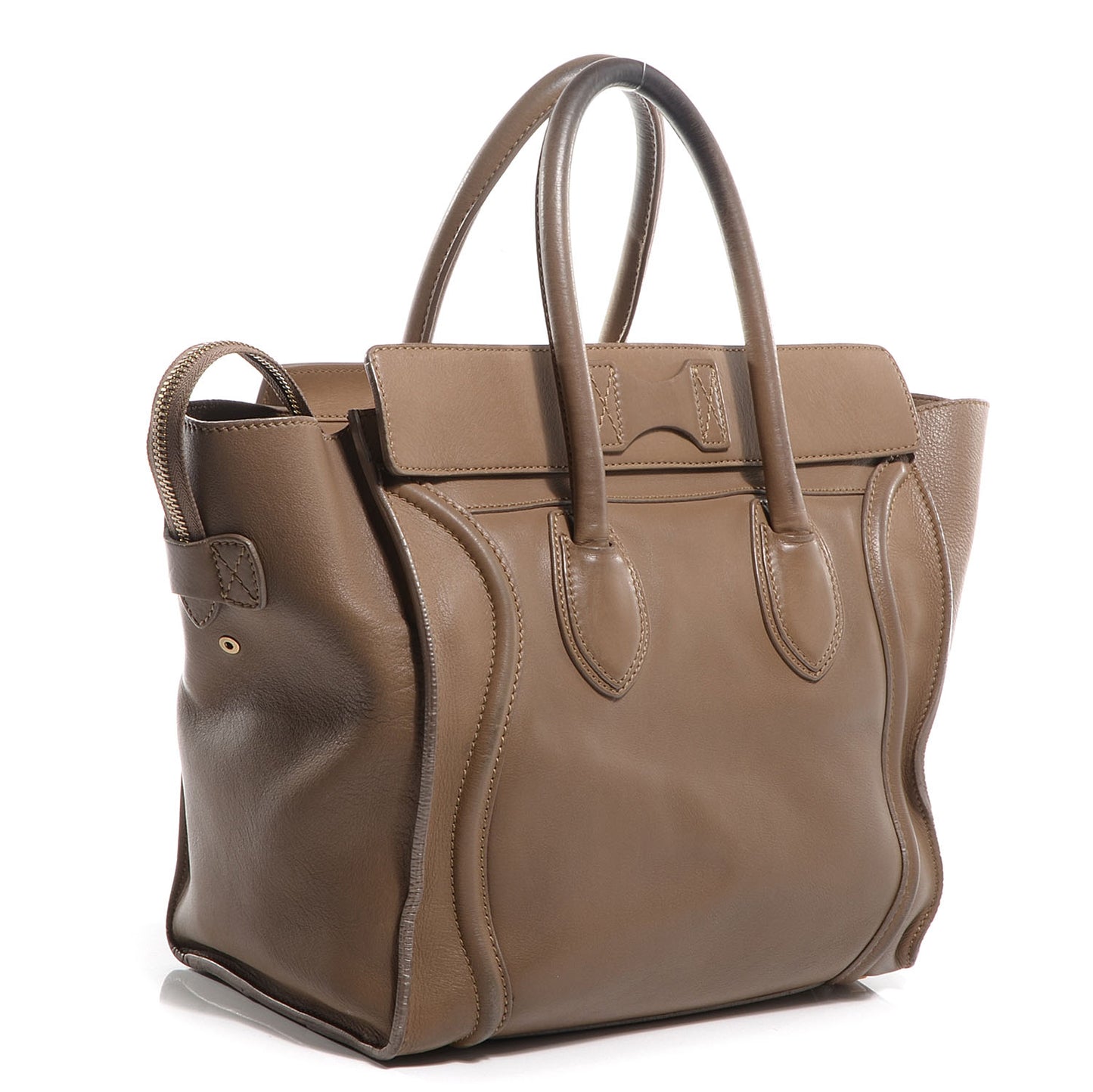 Smooth Calfskin Mini Luggage Camel