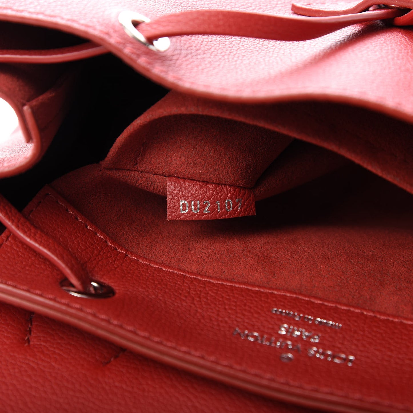 Soft Calfskin Lockme Backpack Rubis