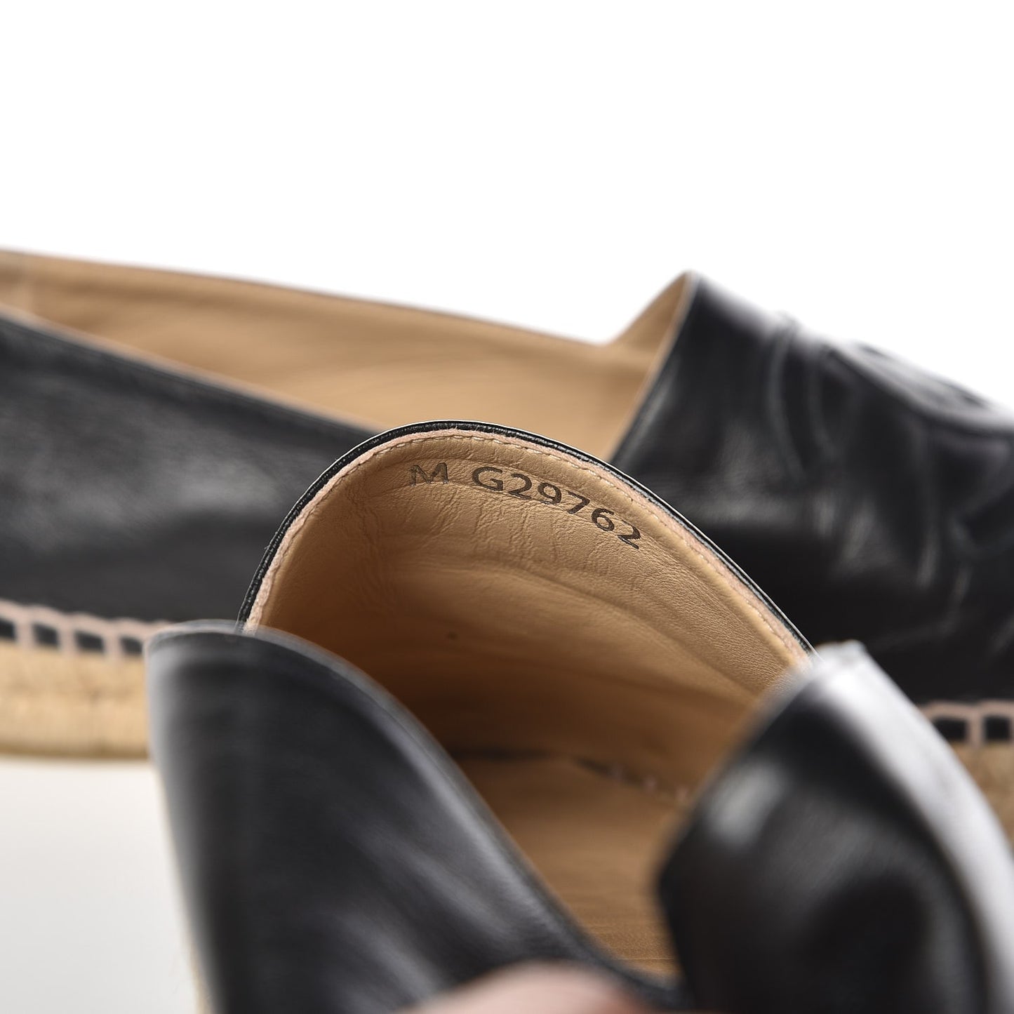 Lambskin CC Espadrilles 39 Black