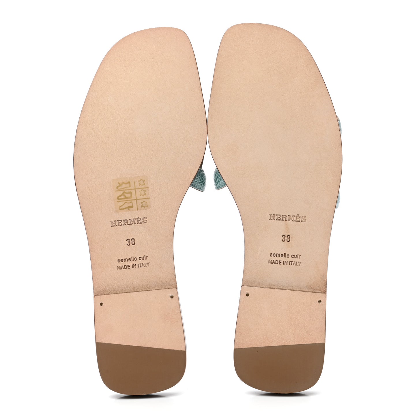Lizard Omaha Sandals 38 Turquoise