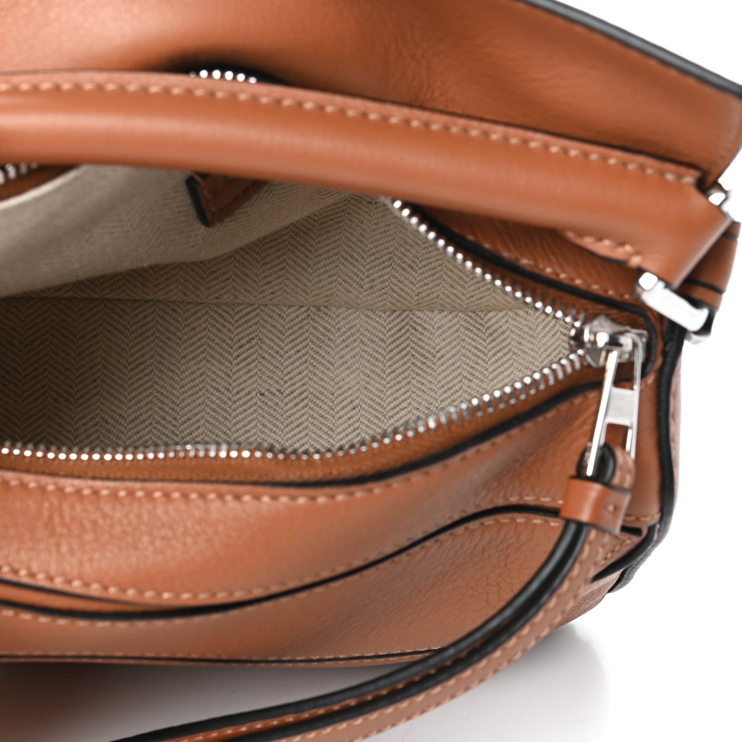 Calfskin Mini Puzzle Bag Tan