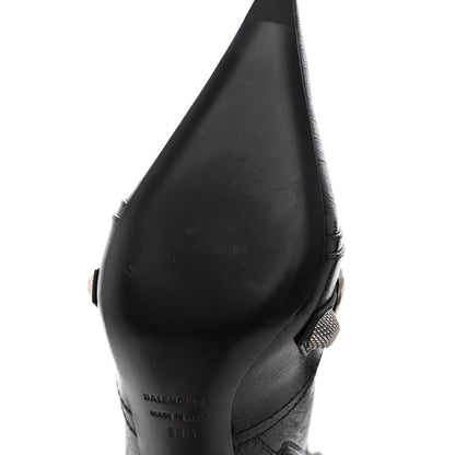 Balenciaga Agneau Arena Cagole 70mm Ankle Boots 38.5 Black 10 of 10