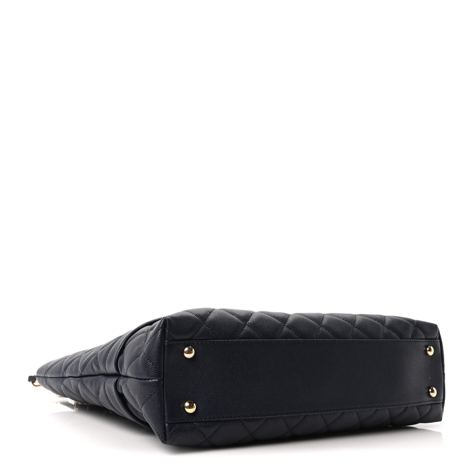 Chanel Caviar Quilted Rolled Up Tote Navy 4 of 10