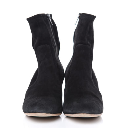 Valentino Garavani Suede Stretch 60mm Ankle Boots 36.5 Black 2 of 11