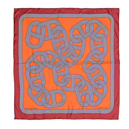 Hermes Silk Circuit 24 Faubourg Scarf 90 1 of 6