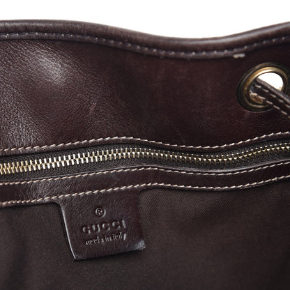 Gucci Monogram Peggy Braided Tote Dark Brown 12 of 12