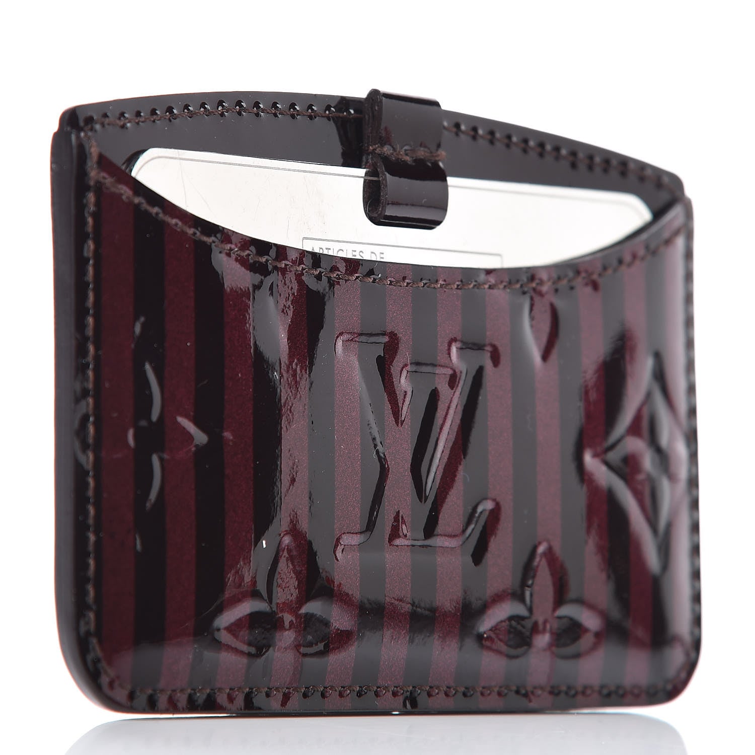 Louis Vuitton Vernis Rayures Mirror Case Amarante 4 of 7
