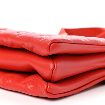 Louis Vuitton Lambskin Embossed Monogram Coussin PM Red 7 of 7