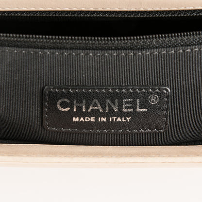 Chanel Patent Calfskin New Medium Boy Flap Plexiglass Beige 7 of 17