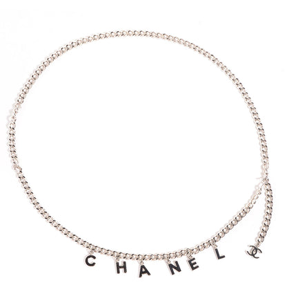 Chanel CC Chain Letters Belt Silver 1 of 6