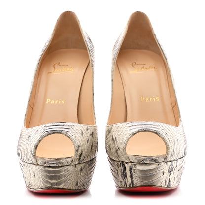 Christian Louboutin Watersnake Banane 140 Pumps 39 Roccia 3 of 8