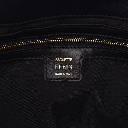 Fendi Nappa FF 1974 Embossed Baguette Black 6 of 9