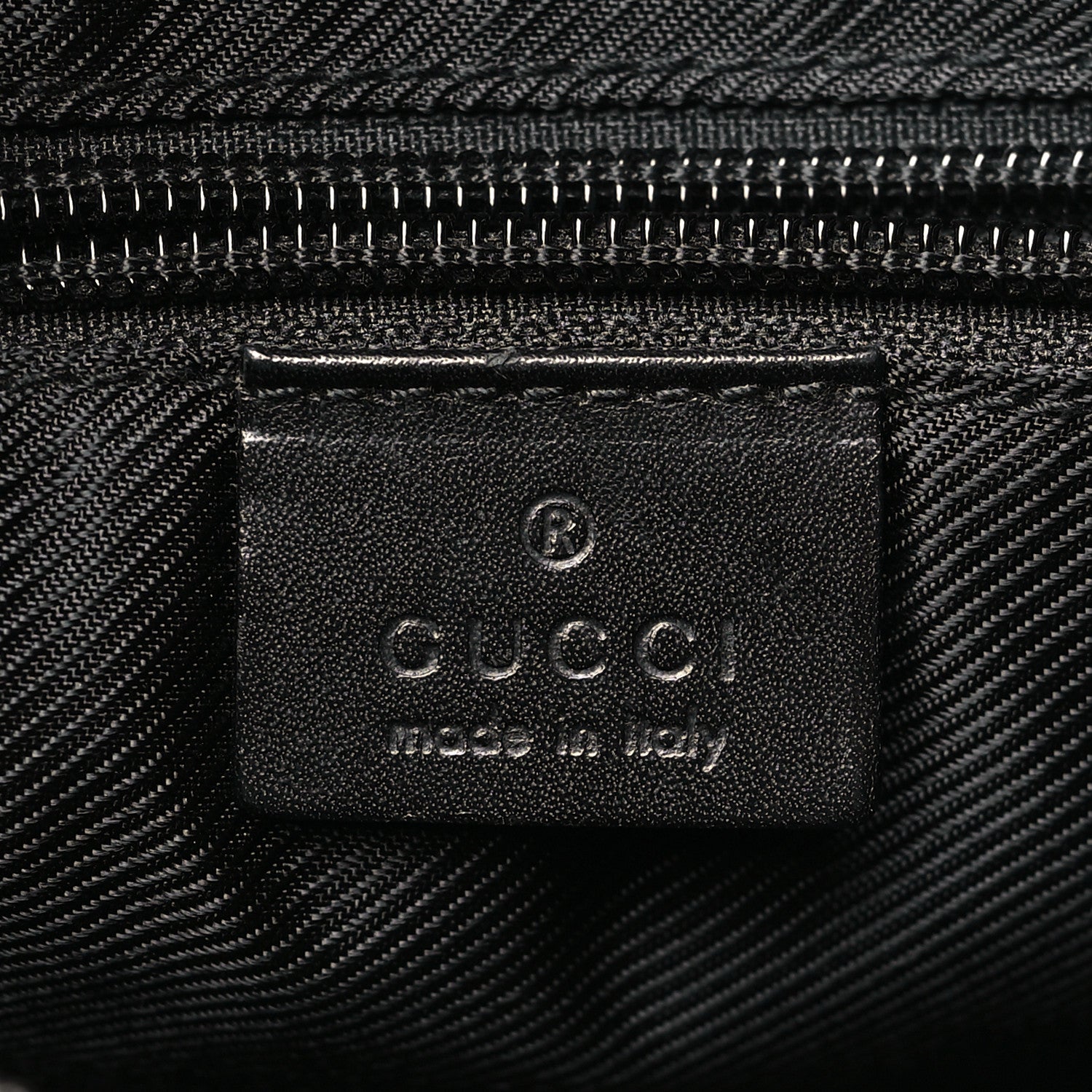 Gucci Denim Monogram Shoulder Bag Black 6 of 11