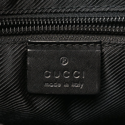 Gucci Denim Monogram Shoulder Bag Black 6 of 11