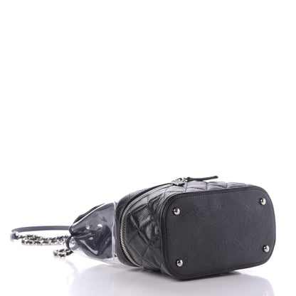 Chanel Crumpled Calfskin PVC Quilted Flap Black 3 of 7