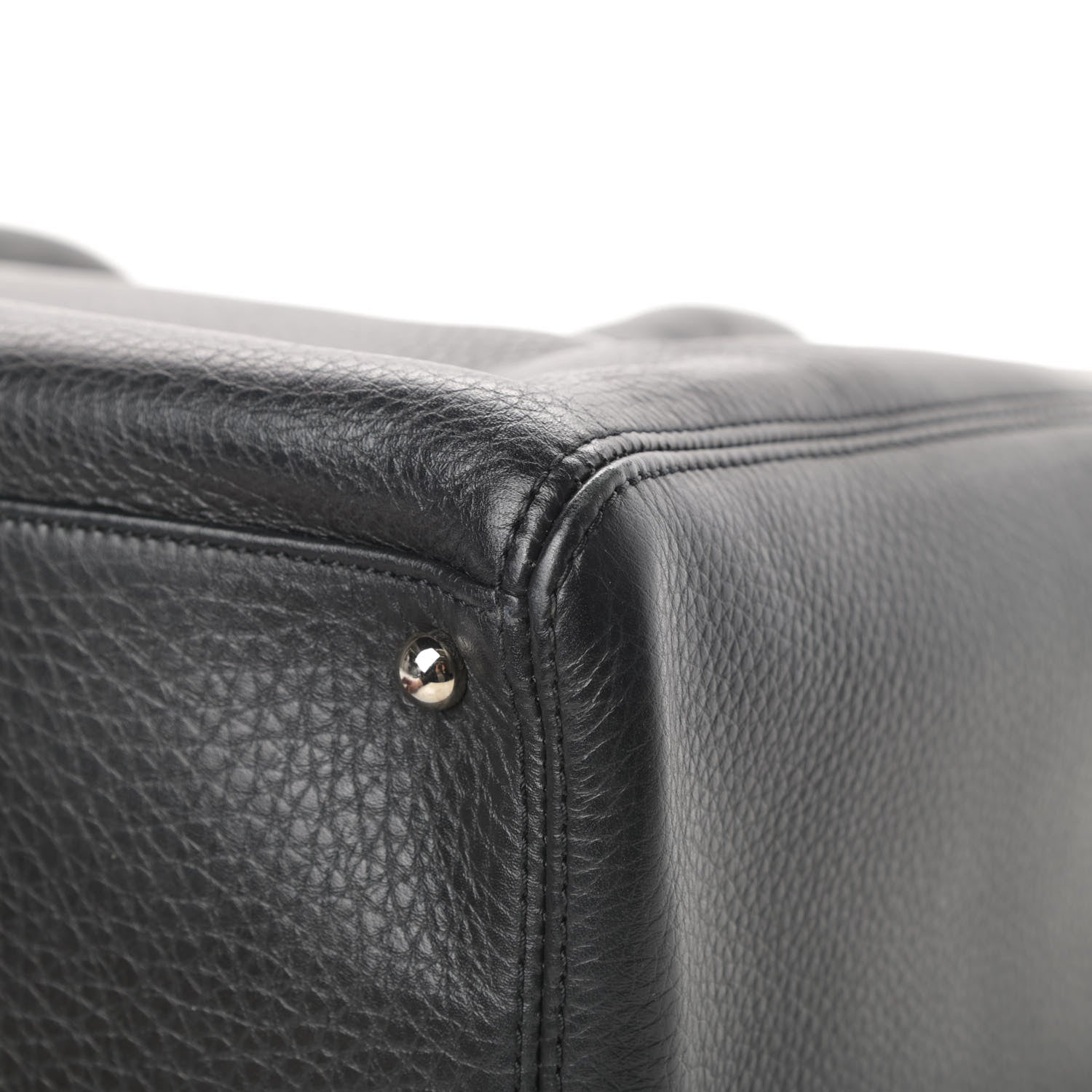 Chanel Calfskin Cerf Executive Shopper Tote Black 12 of 15