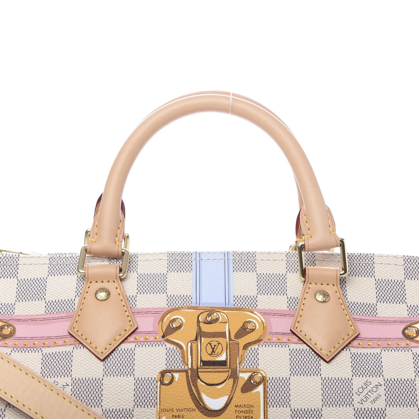 Damier Azur Summer Trunks Speedy Bandouliere 30