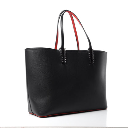 Christian Louboutin Calfskin Spikes East West Cabata Tote Black 3 of 10