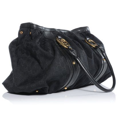 Gucci Monogram Medium Interlocking Tote Black 3 of 8
