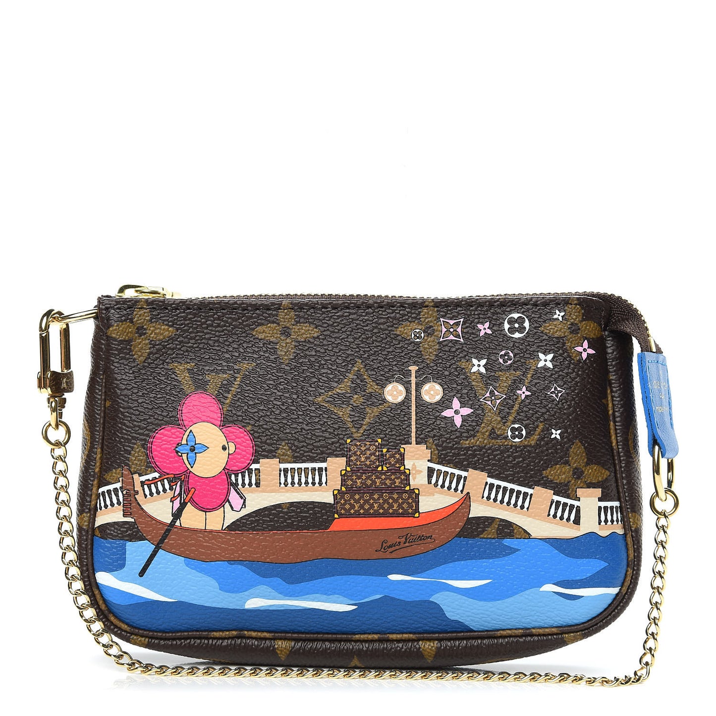 Monogram 2019 Christmas Animation Mini Venice Pochette Accessories Blue