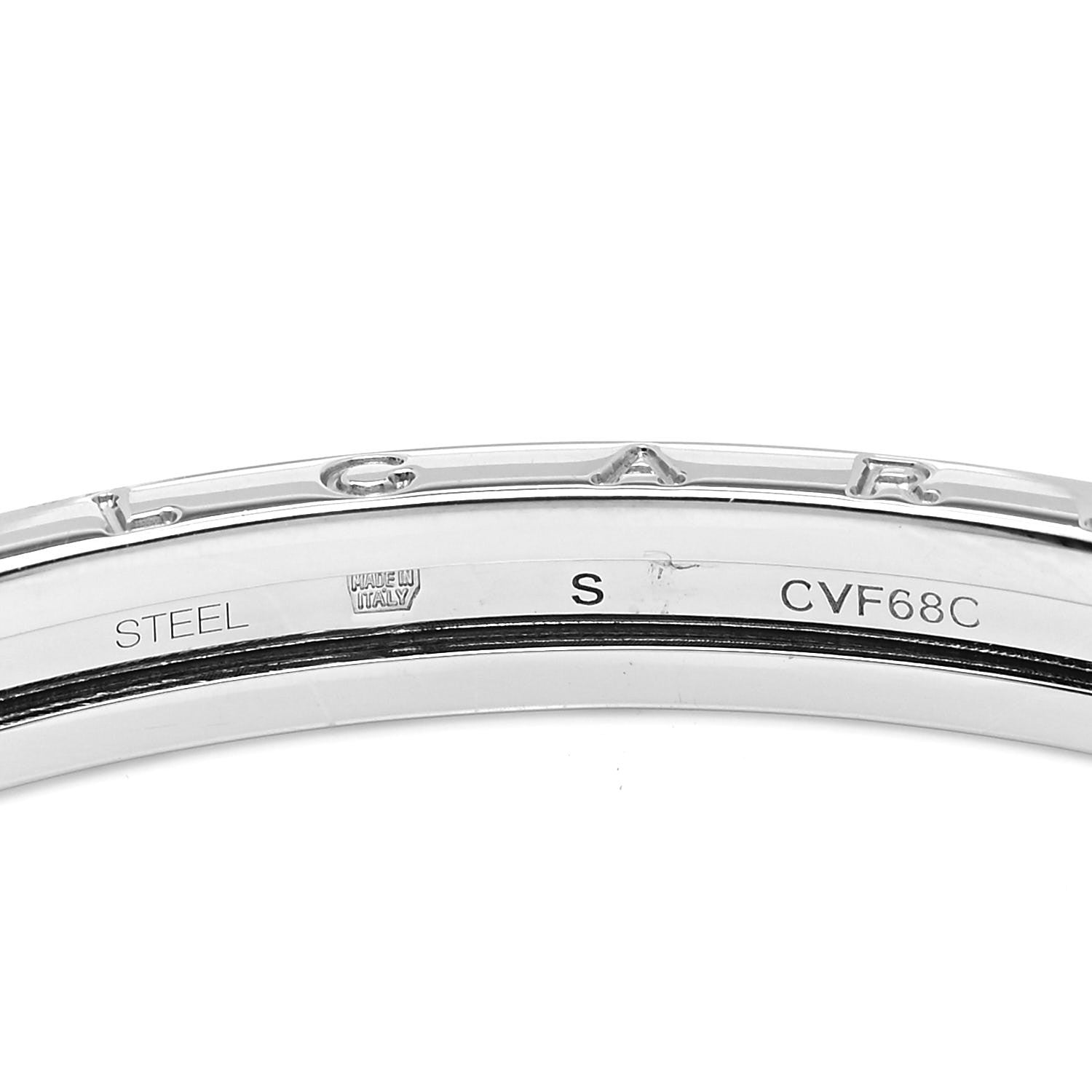 Bulgari 18K Rose Gold Stainless Steel B.Zero1 Cuff Bracelet S 4 of 5