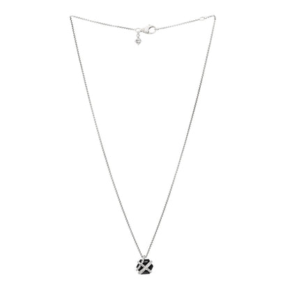 David Yurman Sterling Silver Diamond Black Onyx 10mm Petite Cable Wrap Pendant Necklace 2 of 3