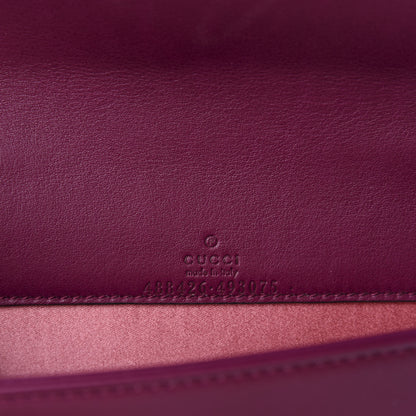 Gucci Velvet Matelasse GG Marmont Mini Bag Fuchsia Violet Cyclamen 8 of 11