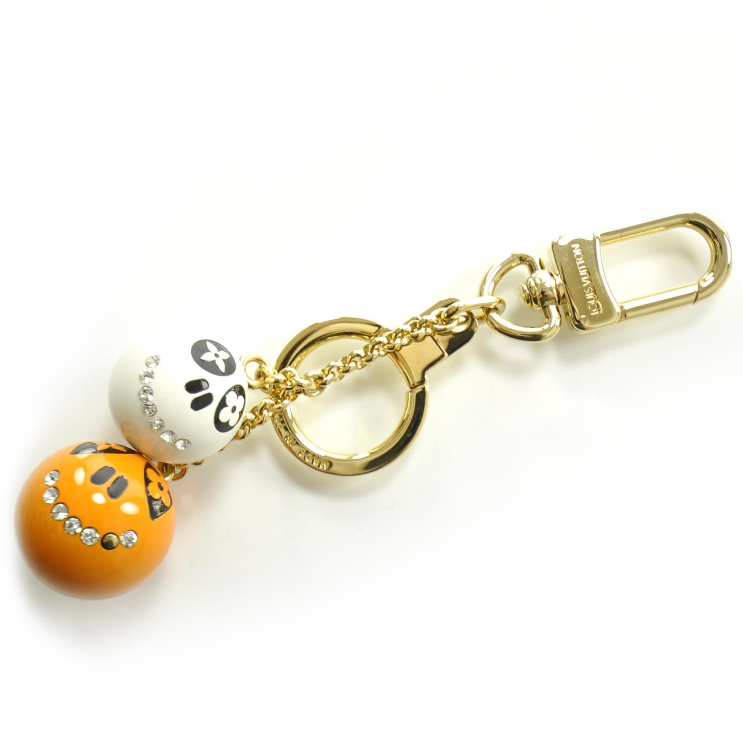 Louis Vuitton Halloween Jack and Lucie Key Cles Orange 1 of 4