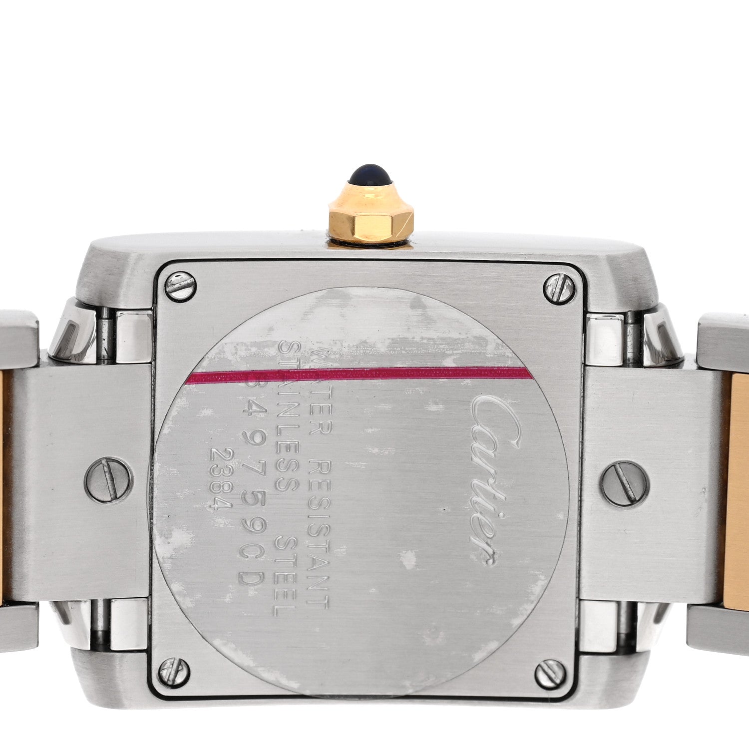 Cartier Stainless Steel 18K Yellow Gold 20mm Tank Francaise Quartz Watch 4 of 5