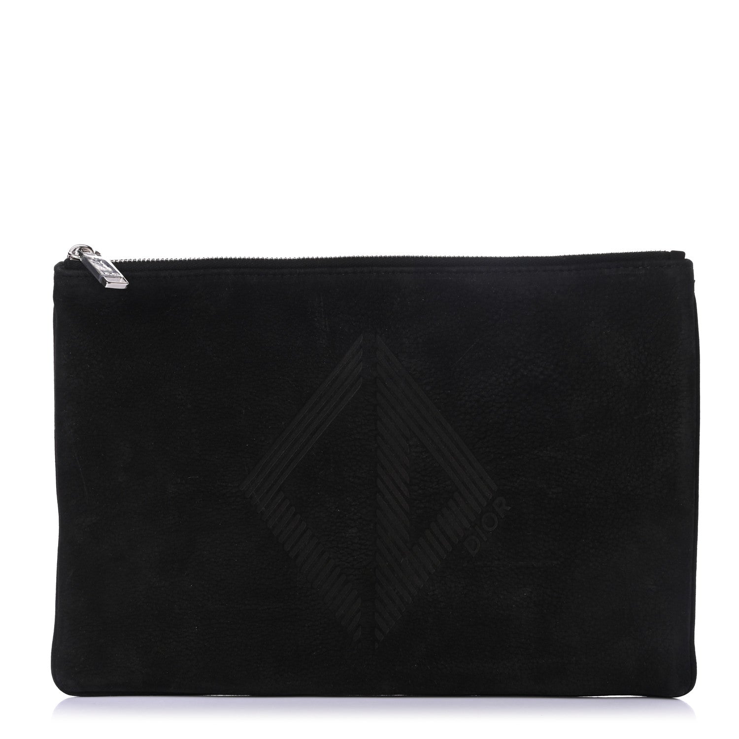 Christian Dior Suede Zip Pouch Black 1 of 8